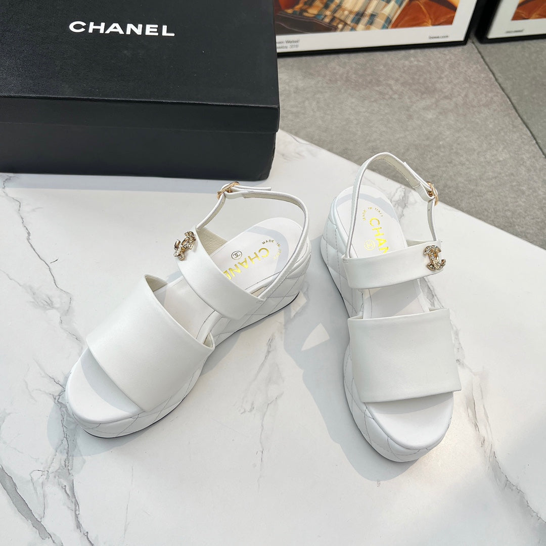 Chane1 top fashion thick-soled rhombus sandals 0724030811