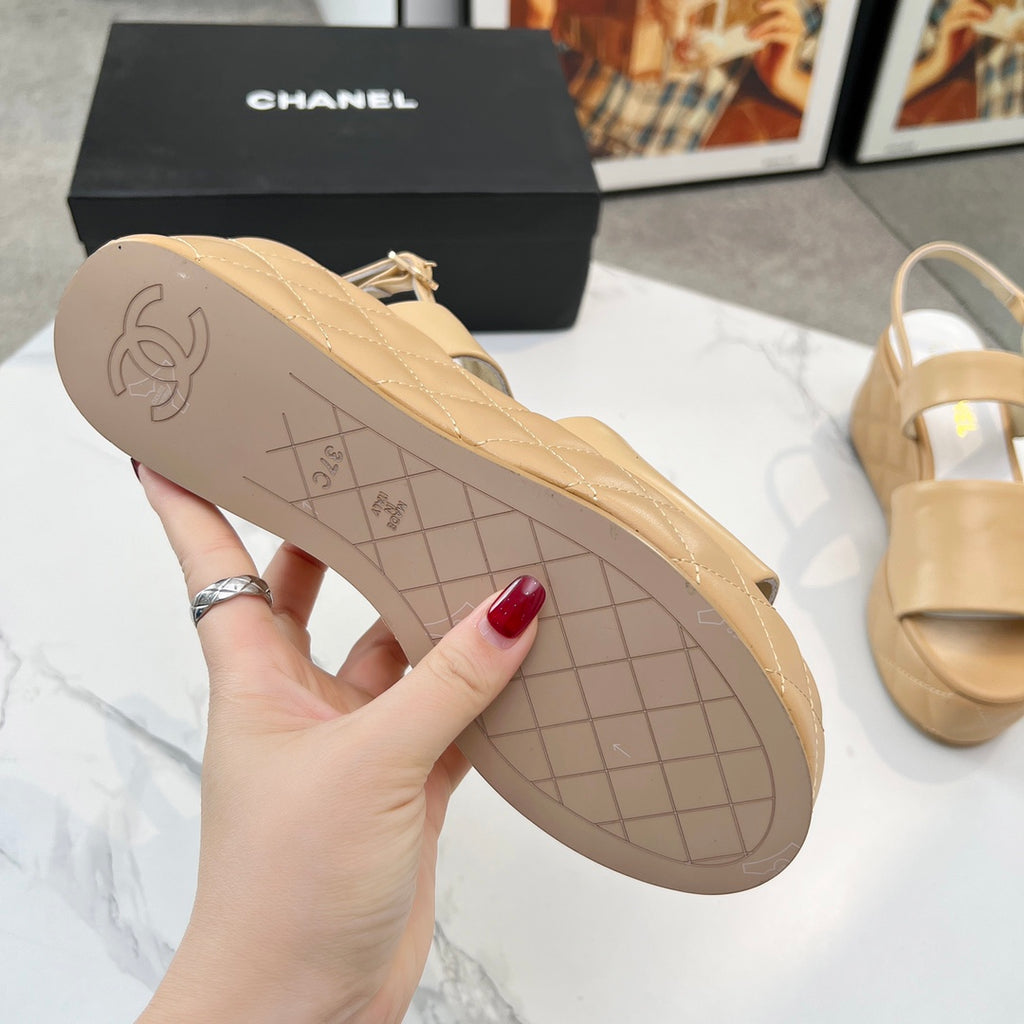 Chane1 top fashion thick-soled rhombus sandals 0724030811