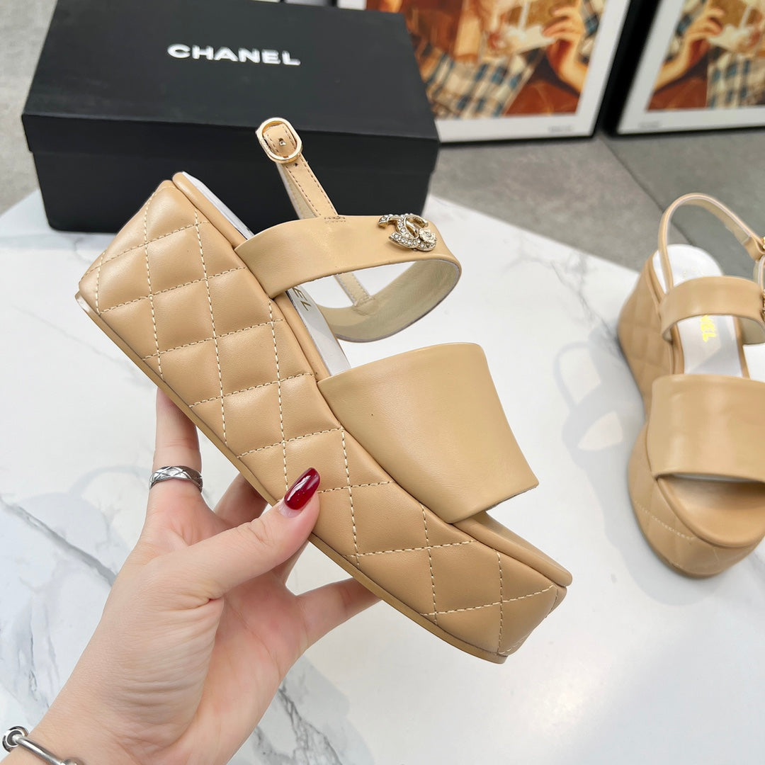 Chane1 top fashion thick-soled rhombus sandals 0724030811
