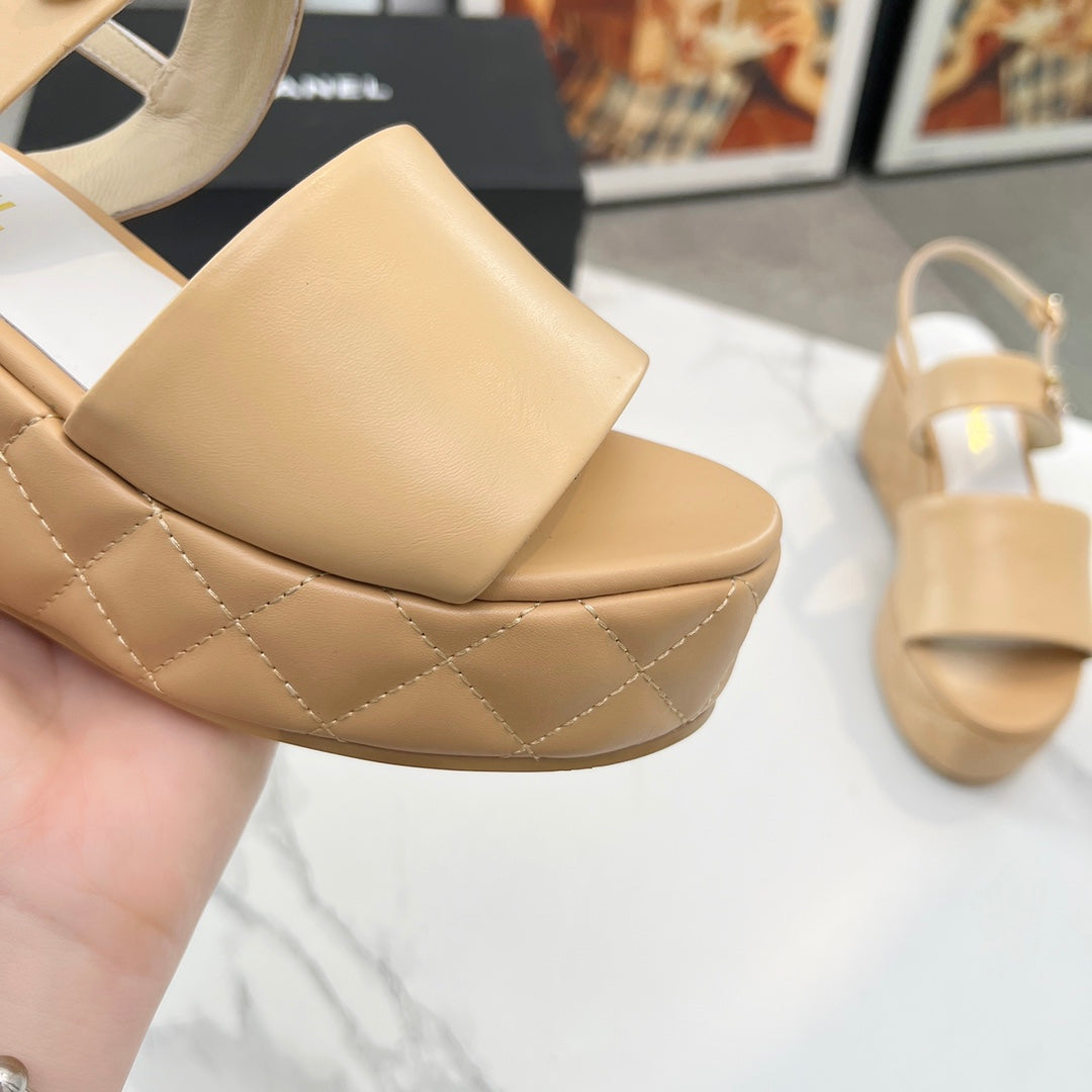 Chane1 top fashion thick-soled rhombus sandals 0724030811