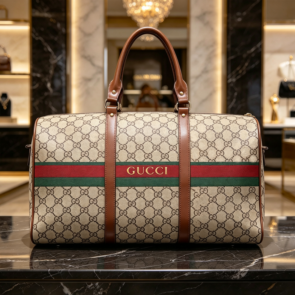 New Stylish Leather GG Travel Bag 3D1326100844