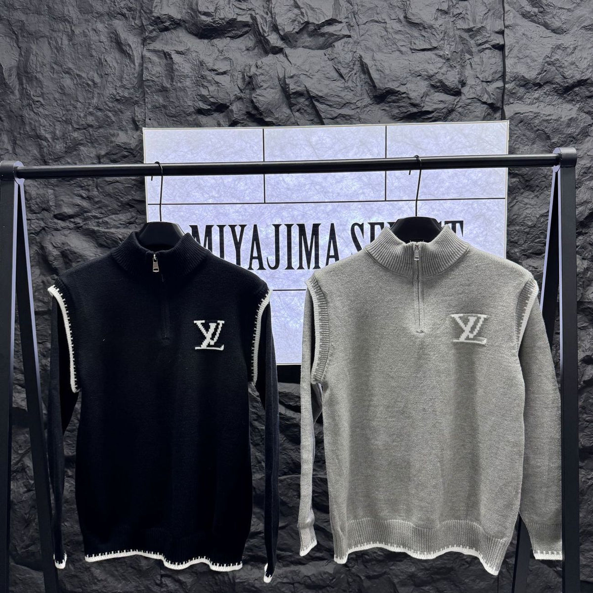 New Fashion Men's Half Zip Turtleneck Sweater PD1326102714