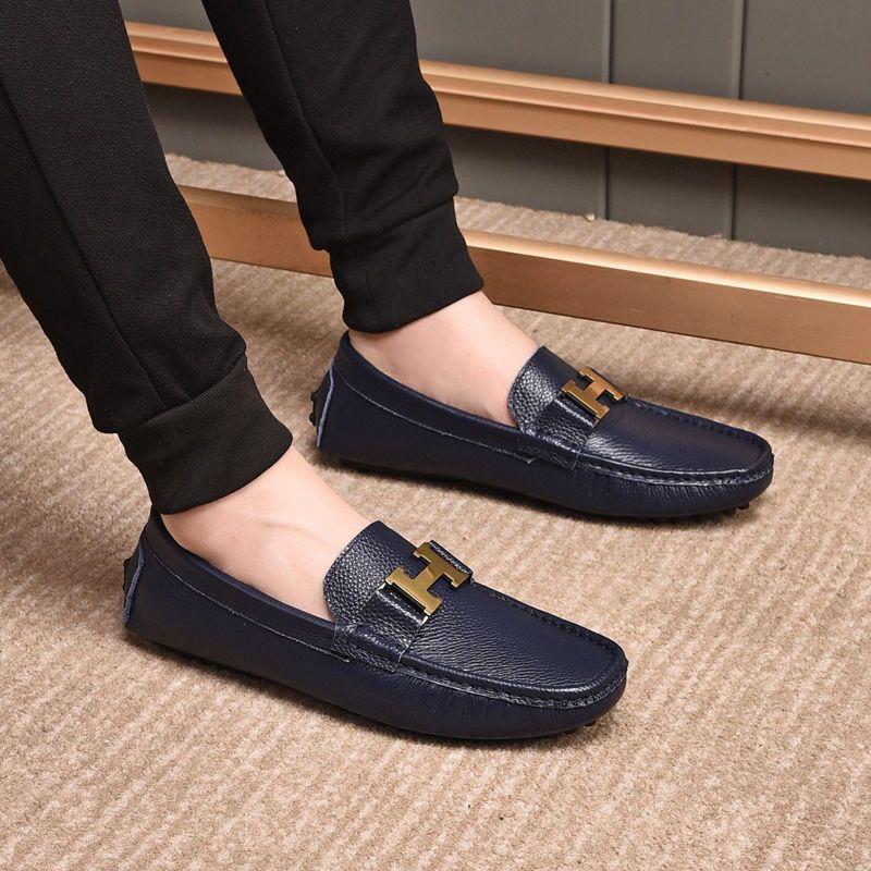 Genuine Leather Casual Comfortable Men's Slip-on ShoesPD05202412401