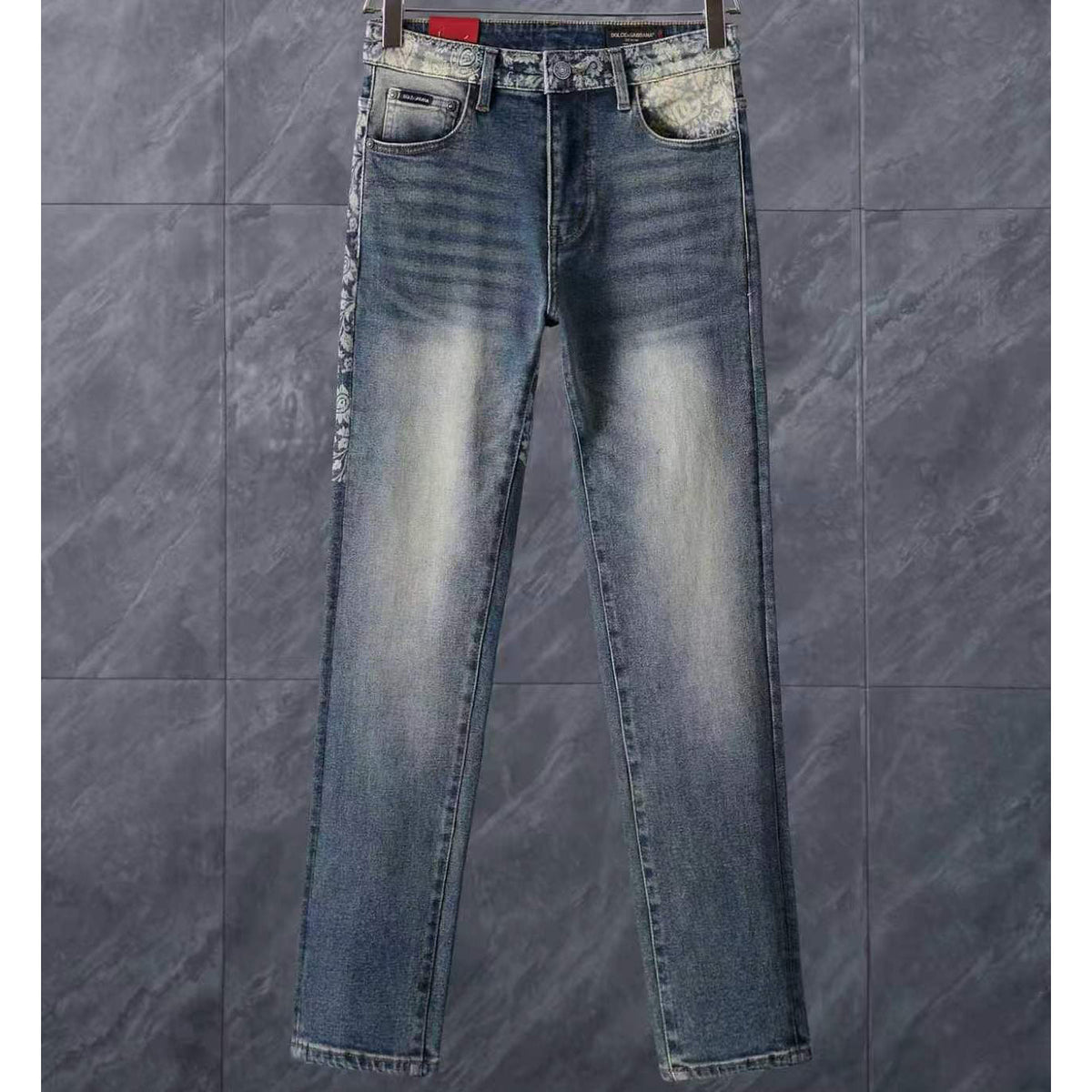 Men's Fashion Slim-Fit Straight-Leg Jeans 1026062910