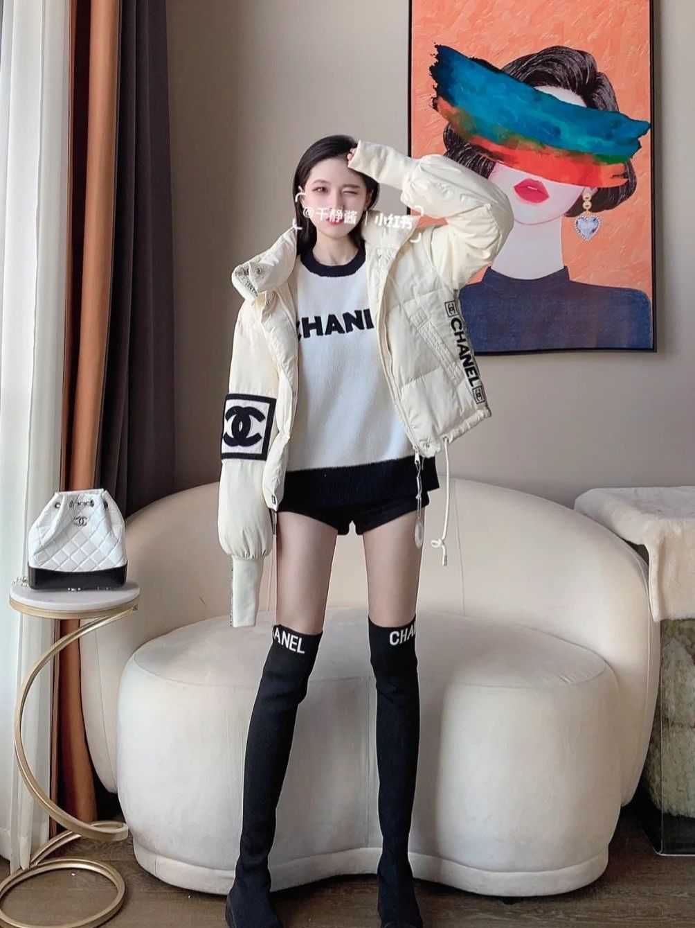 Trendy Printed Logo Down Jacket 08231212SY01