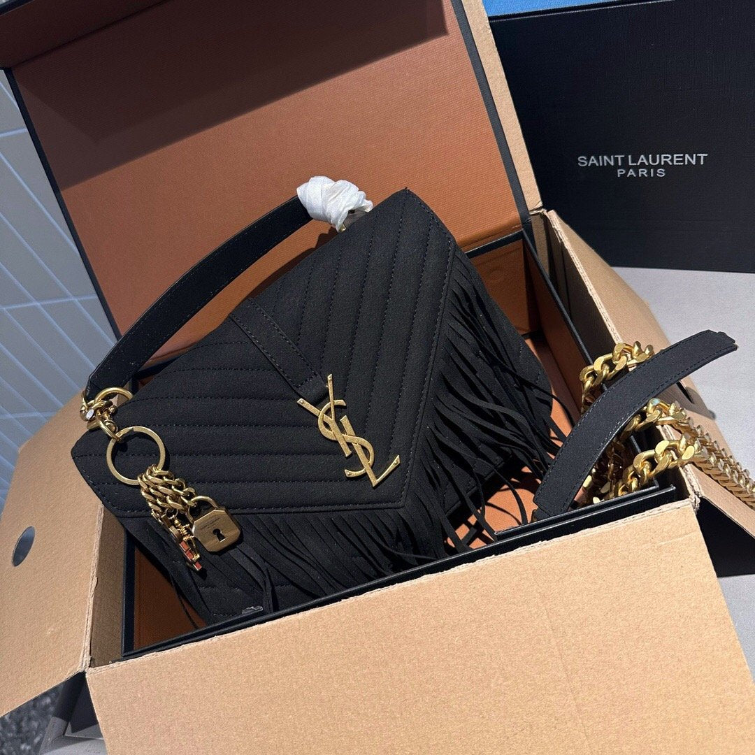 Fashion and versatile retro tassel crossbody bag 1023121324