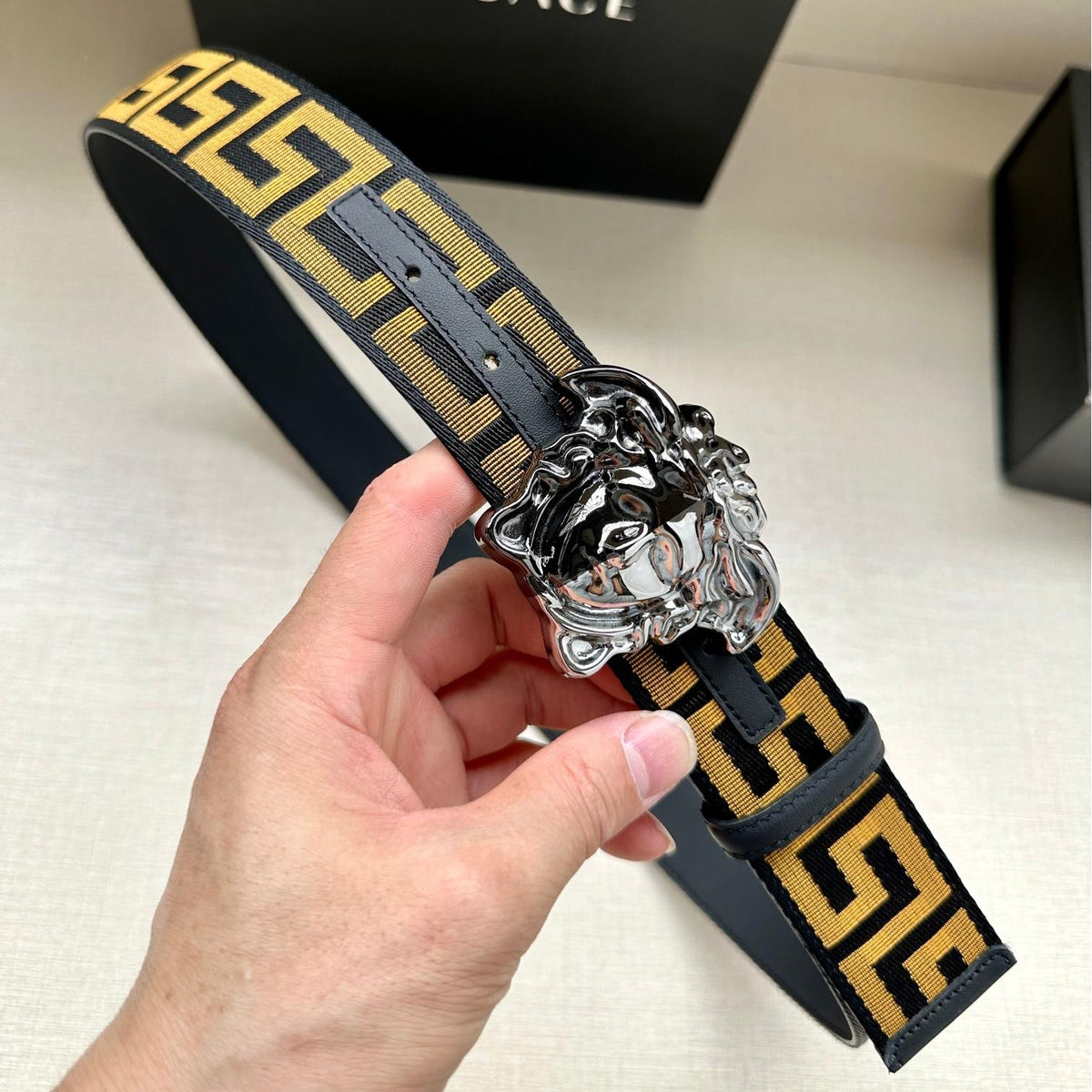 3.8cm wide satin ribbon belt 0726012001
