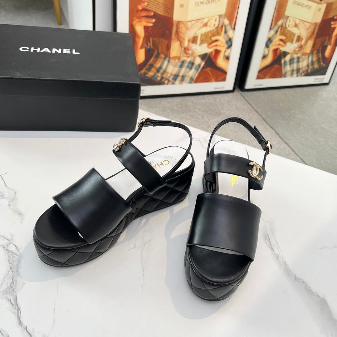 Chane1 top fashion thick-soled rhombus sandals 0724030811
