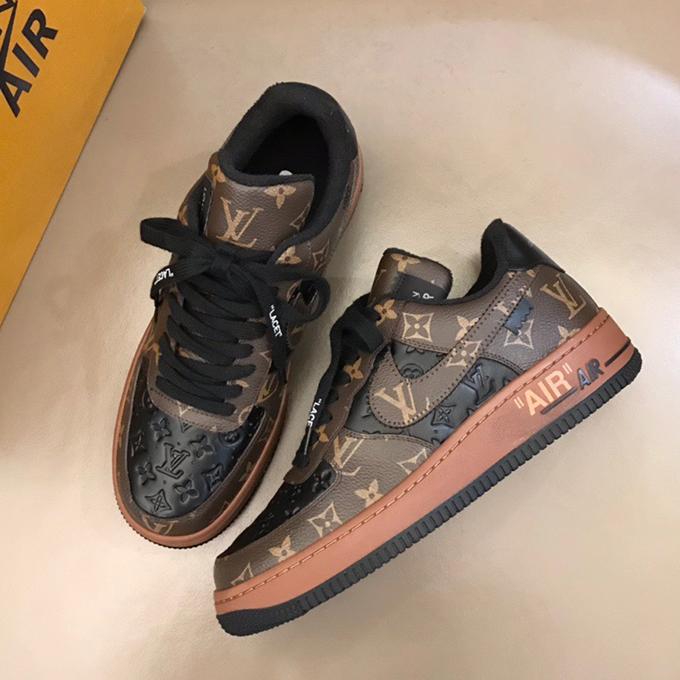 Printed  Force One Couple Sports Shoes