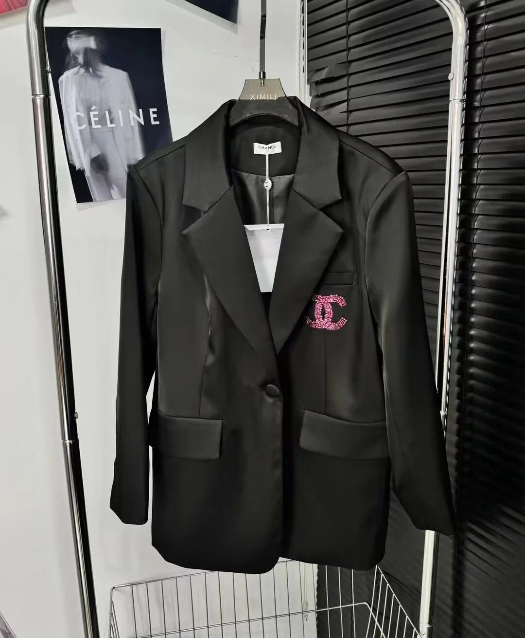 New Composite Hot Rhinestone Suit All-match Jacket 1024030603