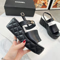 Chane1 top fashion thick-soled rhombus sandals 0724030811