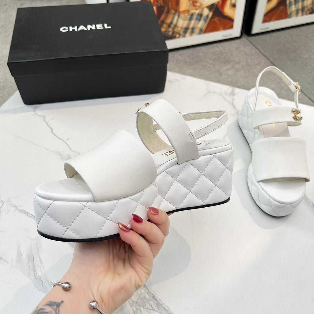 Chane1 top fashion thick-soled rhombus sandals 0724030811
