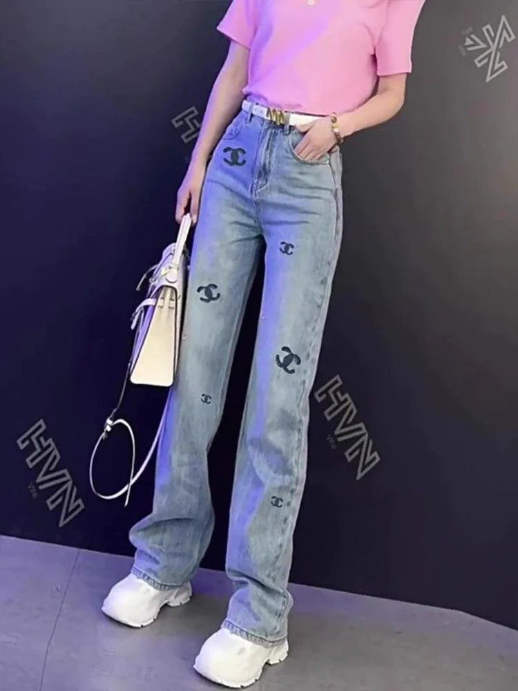 New fashionable denim wide leg pants 1024022609