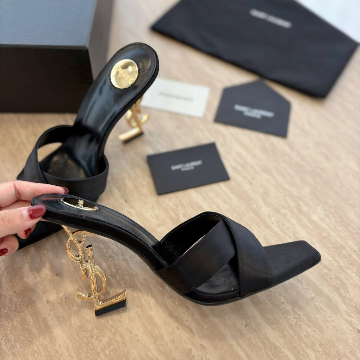 Women's stylish luxury YSL high heels
