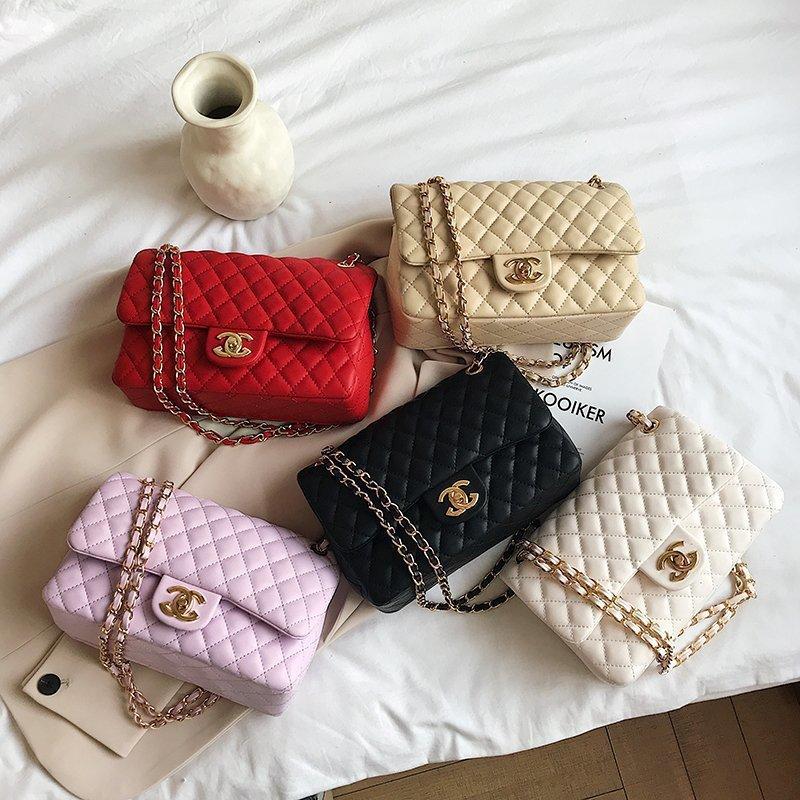 Small fragrant style rhombus chain bag 0823113010