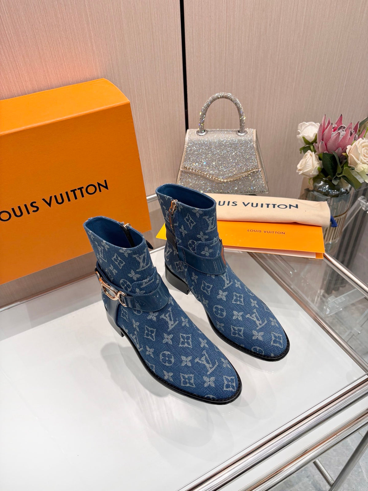 New fashionable printed women's boots 0726102802