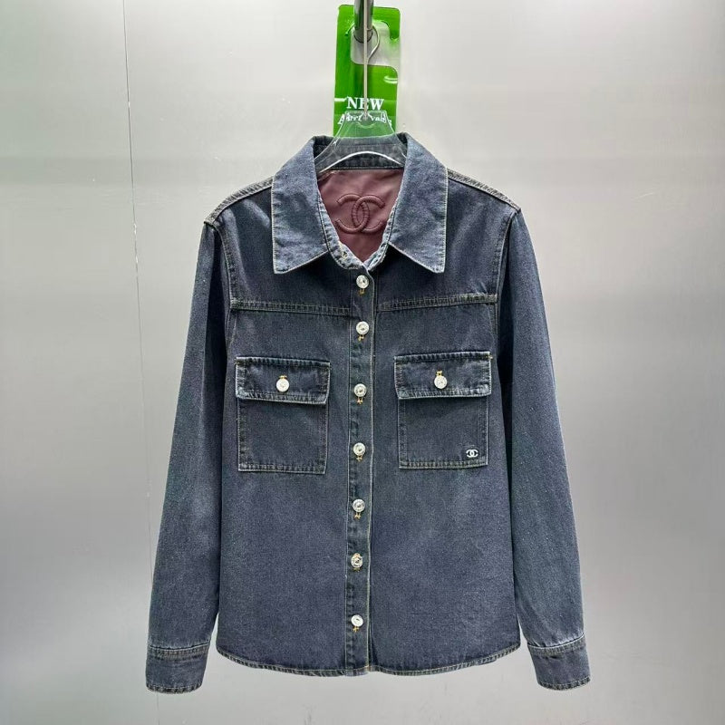 New Fashion Women's CC Denim Jacket DM1326101030