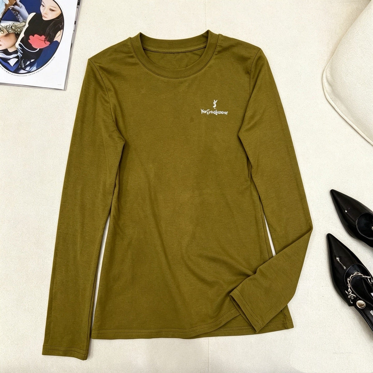 New Fashion Women YS Slim Fit Basic Top  DM1326091802