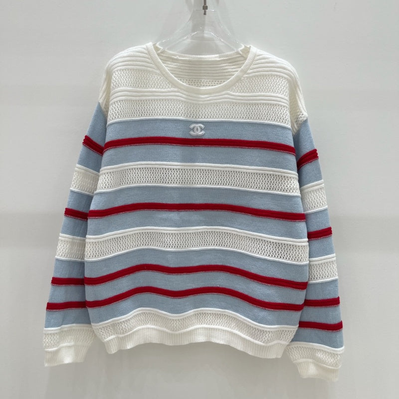 New Fashion Women's CC Knit Long Sleeve Top DM1326092403