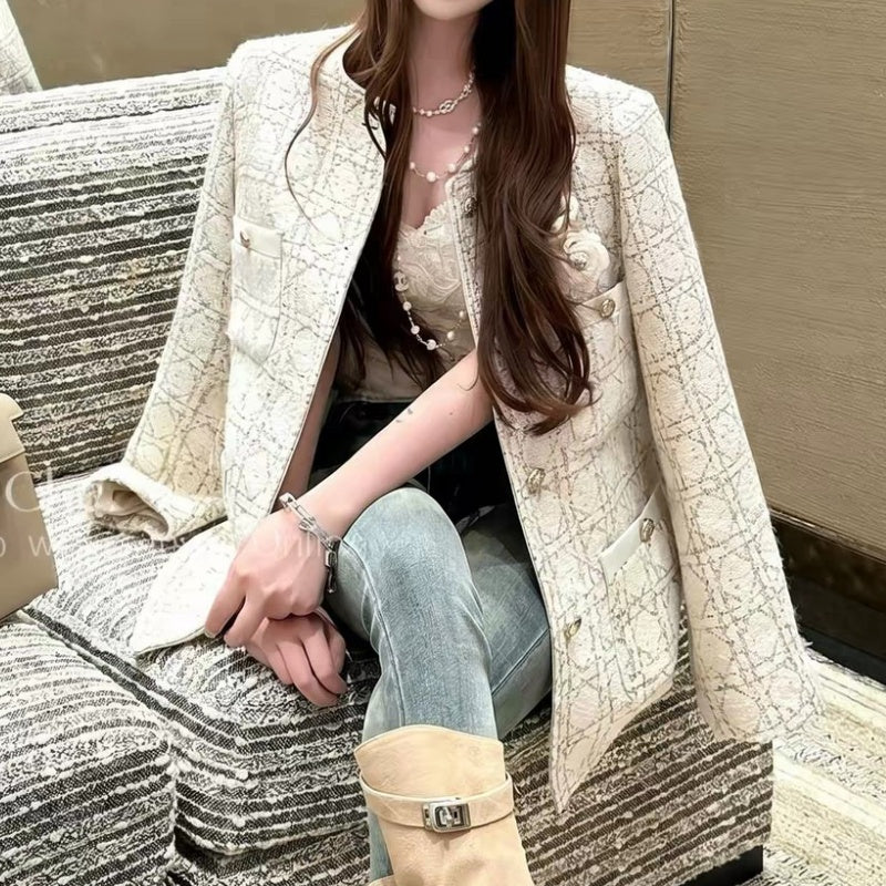 New Fashion Women's CC Tweed Jacket CQQ1326092411