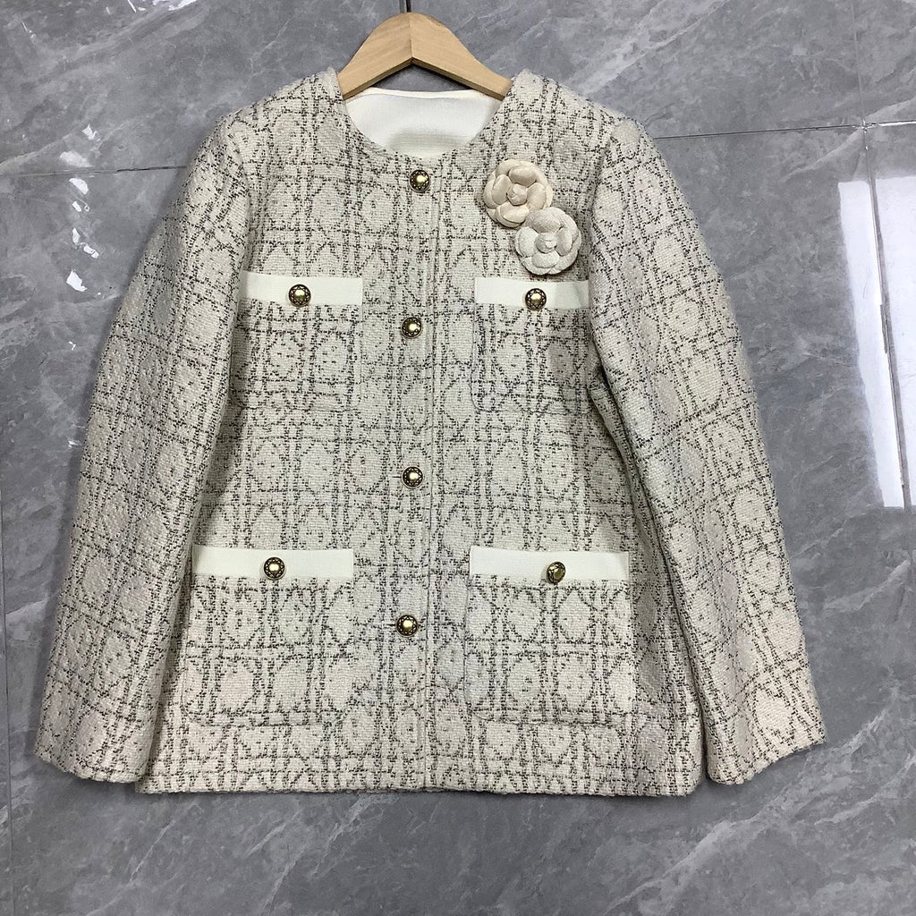 New Fashion Women's CC Tweed Jacket CQQ1326092411
