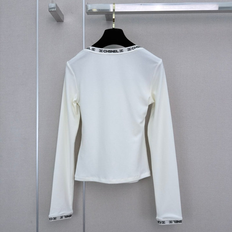 New Fashion Women's CC Square Neck Base Layer Top DM1326092427