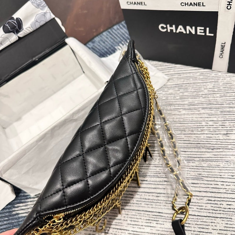 Women's Luxury Quilted Chain Waist Bag CWT1326092816
