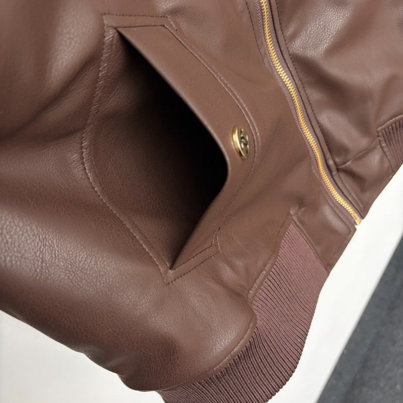 New Fashion Women's CC Leather Jacket DM1326092830