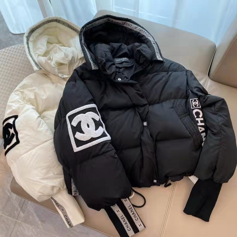 New Fashion Women's CCHooded Short Puffer Down Jacket DM1326100816