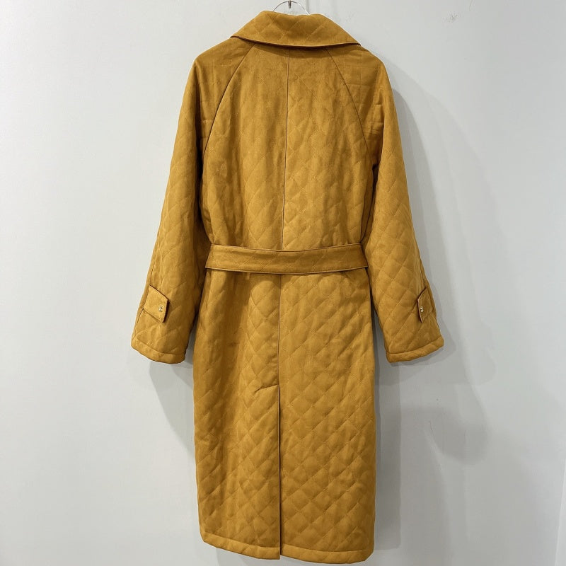 New Fashion Women's CC Long Suede Coat DM1326100819