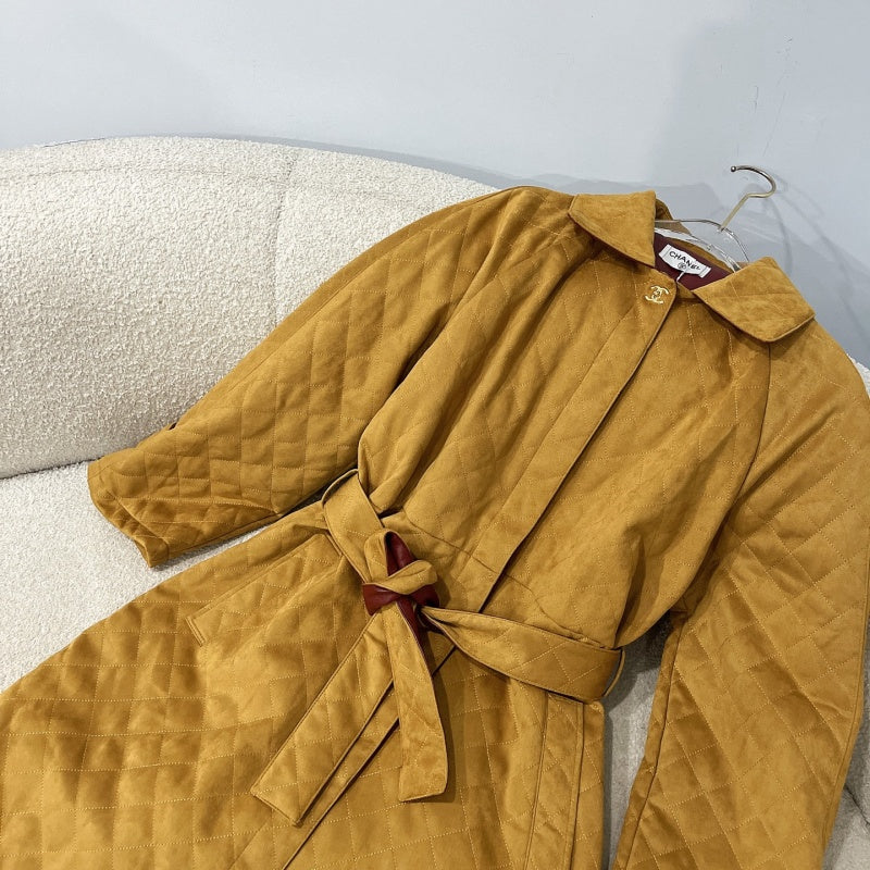 New Fashion Women's CC Long Suede Coat DM1326100819