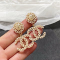 New Fashion Pearl Double C Drop Earrings ZS1326100905