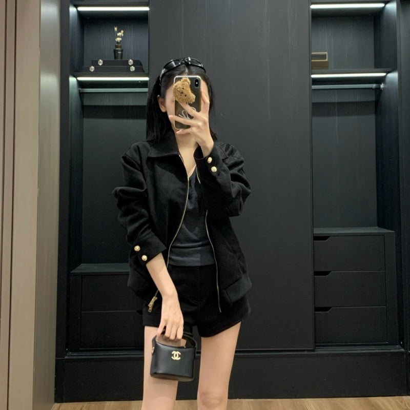 New Fashion Women's CC Suede Jacket DM1326101034