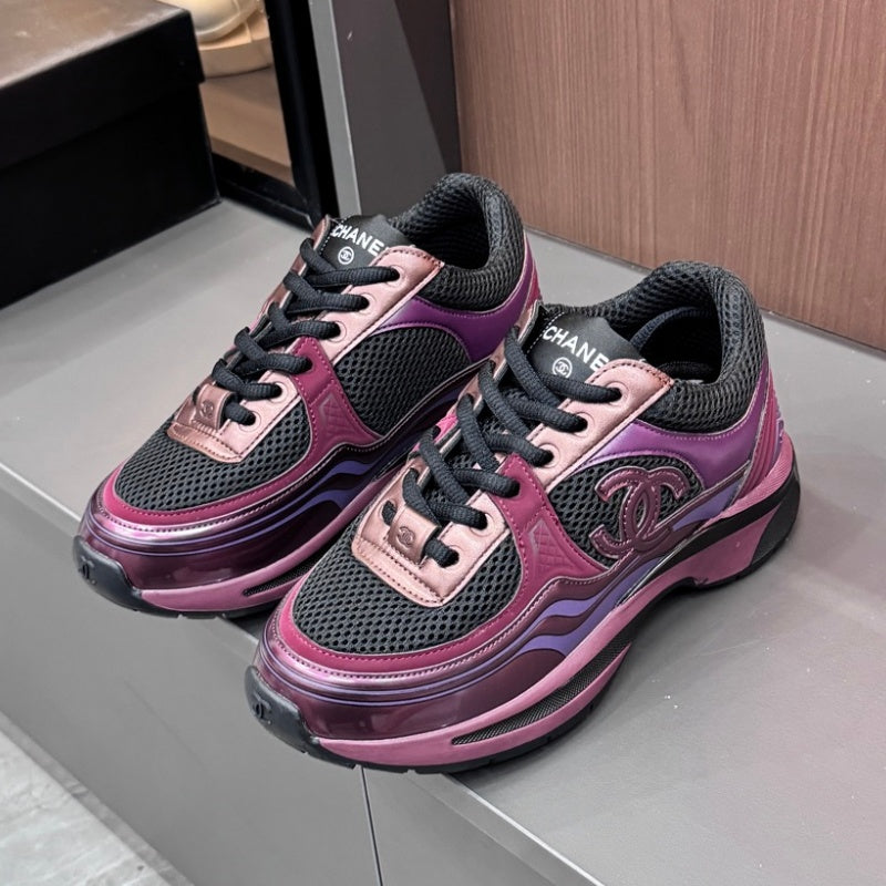 New Fashion Color Block Mesh Platform Sneakers PF1326101602