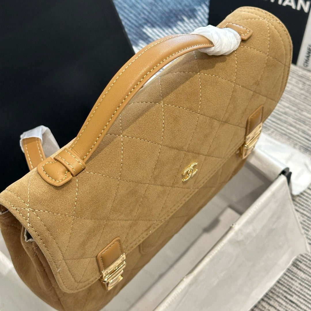 New Fashion Women's Quilted Suede Handheld Backpack CWT1326101918