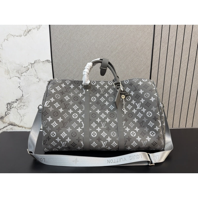 New Fashion Grey Monogram Handheld Travel Duffle Bag CWT1326101919